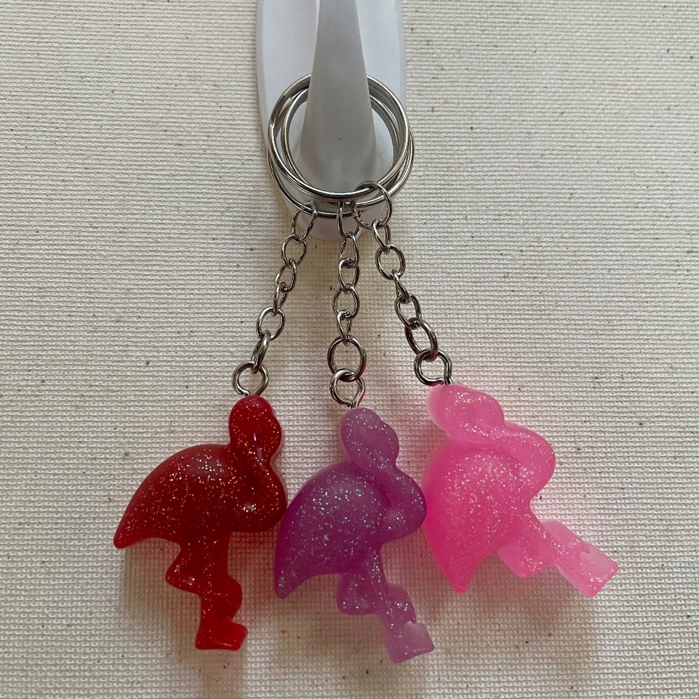 Red Flamingo Keychain (Single Item)